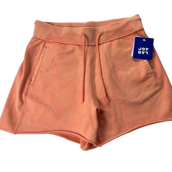 Joylab Mid-Rise French Terry Shorts - Peach - XS - NWT - Picture 1 of 7